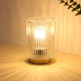 Flameless Glass Bedside Lamp with Auto Timer for Kid-Safe, Pet-Friendly, and Worry-Free Sleep Lighting