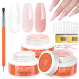 Modelones Nail Art Brush Set — Christmas Gift for Women Who Love DIY Manicures, 6-Piece Professional Gel & Extension Kit
