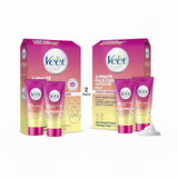 Veet 3-Minute Facial Hair Removal Cream Kit – Streamlined Two-Step Grooming Solution for a Clean Vanity