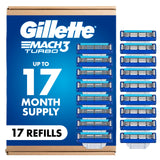 Gillette Mach3 Razor Refills for Men, 8 Lubrastrip Cartridges for an Irritation-Free Shave Ritual