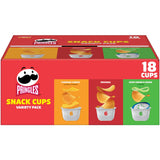 Pringles Snack Cups, 18-Count Variety Pack – Mess-Free After-School Snacks for Playroom and Pantry