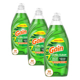 Gain Ultra Dish Soap Original 38 oz for Family Kitchen Cleanup, Gentle Enough for Daily Family Dishwashing