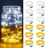 Aurora Glow Flameless Fairy Lights 7ft Battery Operated Low Heat LED Alternative to Candles for Safe Nighttime Use