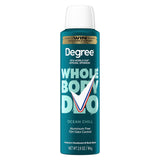 Degree Men Whole Body Deodorant Spray Ocean Chill – 72H Odor Protection for Camping, Hiking, and Travel Days
