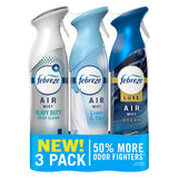 Febreze Air Mist – Sleek Aerosol Room Spray for Cozy Living Room Aesthetic and Warm Bedroom Ambiance, 8.1oz Pack of 3