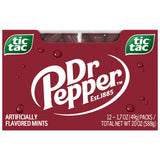 Tic Tac Dr Pepper Mints – Lunchbox Treat for Teens and Tween School Snacks, 12-Pack of 1.7 oz Pocket Containers