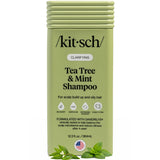 Kitsch Clarifying Tea Tree & Mint Shampoo – Clean Bio-Based Unisex Wash for Oily Hair, Zero-Waste Vanity Essential
