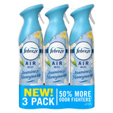 Febreze Air Mist Variety Pack – Calming Bedroom Wind-Down Ritual, Lilac Sunrise Summer Peaches Mango Splash Trio