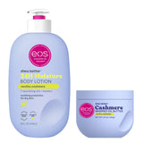 eos Vanilla Cashmere Body Lotion – Nightly Wind-Down Moisturizer for Dry Sensitive Skin, Lightweight Vegan Shea Butter Lotion 16 oz