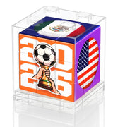 Soccer Cube Puzzle – Home Office Focus Toy for Adults, Quiet 3x3 Brain Teaser for Desk Breaks