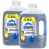 Dawn Platinum Dish Soap Refill Jug for the Family Kitchen, Fresh Rain Scent Liquid Dish Detergent for Crusty Kid Lunch Containers