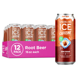 Sparkling Ice® Caffeine Soda Shoppe Root Beer – Portable Energy for Hiking Trail Refuels, 16 fl oz Cans 12-Pack