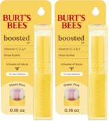 Burt's Bees Tinted Boosted Balm – Clean-Ingredient Lip Balm Free of Parabens and Phthalates, Sensitive-Lip Safe Tint