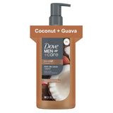 DOVE MEN+ CARE Body Wash – Clean Design Pump Bottle in Coconut + Guava for an Uncluttered Bathroom Shelf, 26oz