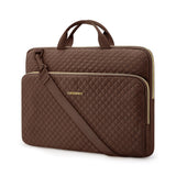 BAGSMART 15.6 Inch Laptop Sleeve – Clean-Design Carry Case in Neutral Gray and Beige, Slim Padded Minimalist Bag