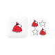 32 Count Mirrored Compact - Red Puffer