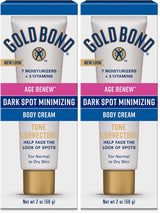 Gold Bond Age Renew Dark Spot Minimizing Cream – Thoughtful Birthday Gift for Mom, Brightening Vitamin C Body Lotion 2 oz