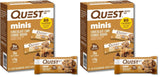 Quest Nutrition Mini Chocolate Chip Cookie Dough Protein Bars – Office Desk Snack for Afternoon Focus, 8g Protein, 1g Sugar