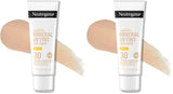 Neutrogena Purescreen+ Mineral UV Tint Face Liquid Tinted Sunscreen – Beach & Pool Day Defense, 80-Min Water-Resistant SPF 30