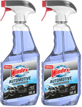 Windex Automotive Glass Cleaner – Portable 23 oz Streak-Free Car Glass Cleaner for Road Trips and Tailgate Setups