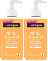 Neutrogena Oil-Free Acne Face Wash with 2% Salicylic Acid – Fragrance Free Dermatologist-Tested Cleanser Safe for Sensitive and Acne-Prone Skin