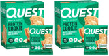 Quest Nutrition Double Chocolate Chip Protein Cookie – Quick Coffee Pairing for Fast Breakfast Before Standups, 15g Protein Snack 4 Count