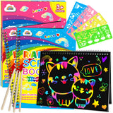 ZMLM Scratch Paper Art Notebooks – Quiet Screen-Free Focus Activity for Kids During Homework Breaks and Study Time
