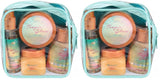 Tree Hut Tropic Glow 4-Piece Set – Premium Self Care Gift for Her, Sandalwood and Amber Body Ritual