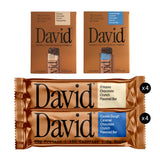 David Bronze High Protein Bars - Cookie Dough Caramel & S'mores Variety - 20g Protein Fuel for Long Work Sessions