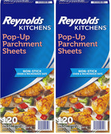 Reynolds Kitchens Pop-Up Parchment Sheets, Thoughtful Holiday Gift for the Home Baker, 10.7x13.75 Half-Sheet Size