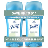 Secret Anti-Perspirant Deodorant Invisible Solid Powder Fresh Twin Pack – Practical Birthday Gift for Her
