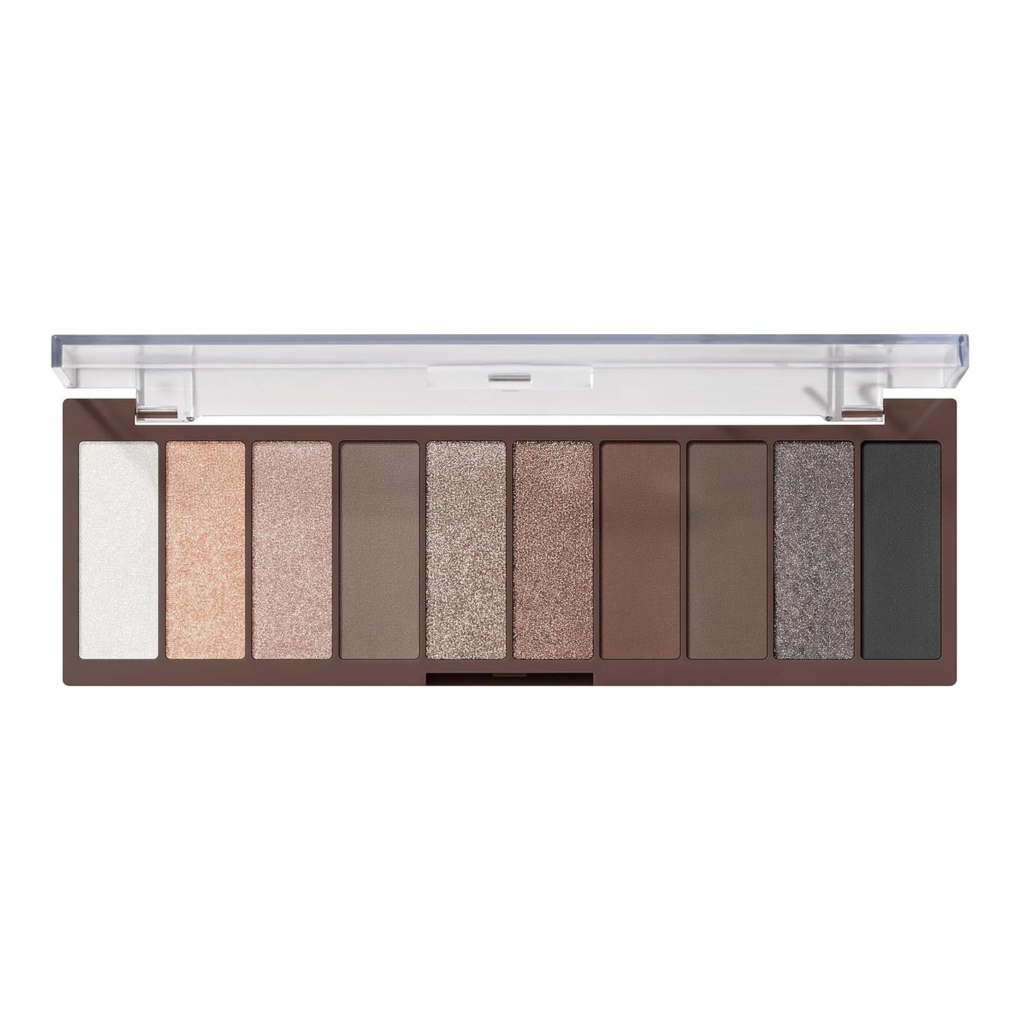 ten ultra-pigmented eyeshadow shades per palette