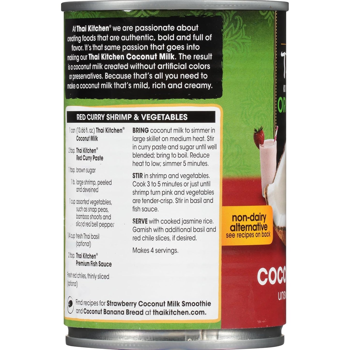 Thai Kitchen Organic Unsweetened Coconut Milk – Mindful Pantry Staple for Dairy-Free Wellness Rituals