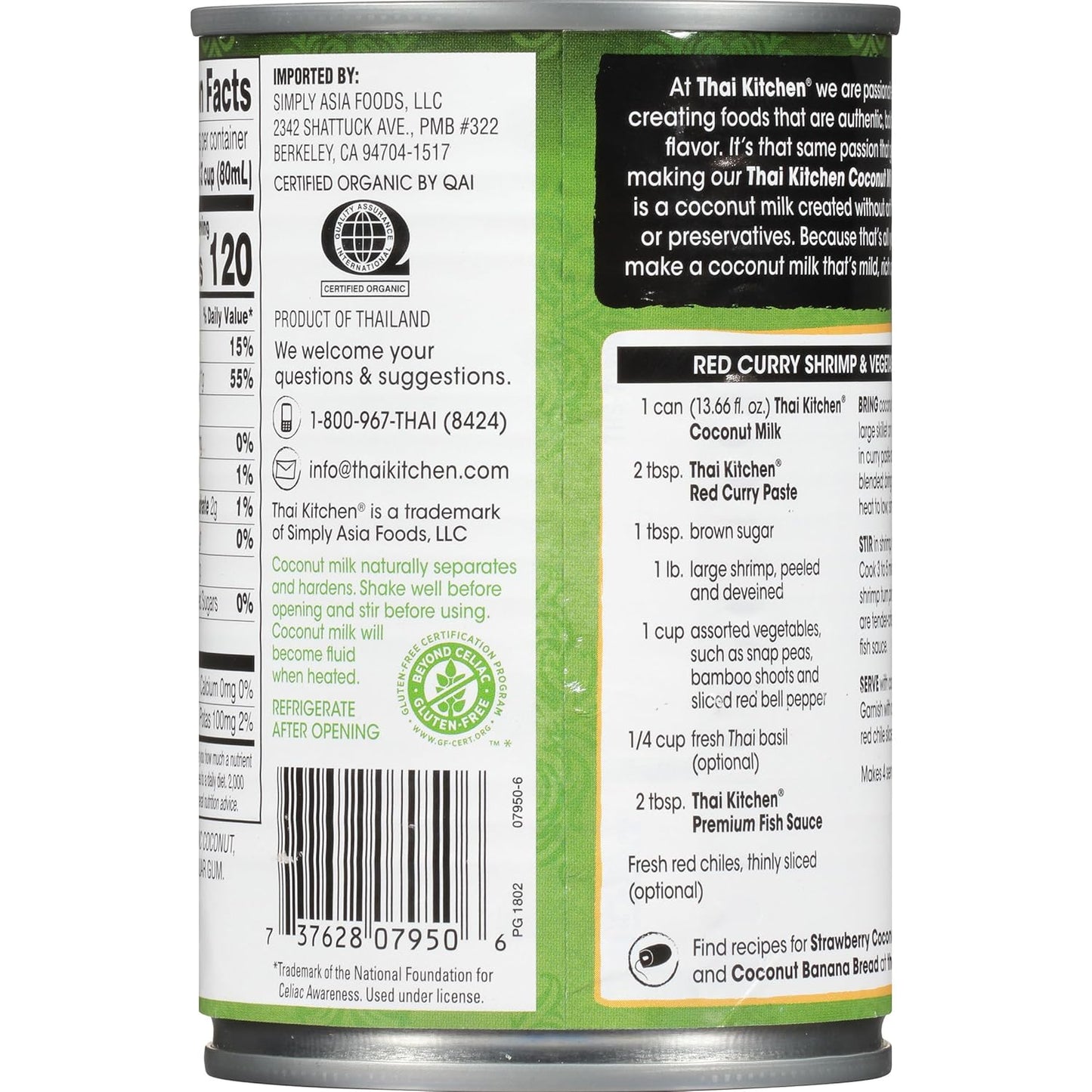 Thai Kitchen Organic Unsweetened Coconut Milk – Mindful Pantry Staple for Dairy-Free Wellness Rituals
