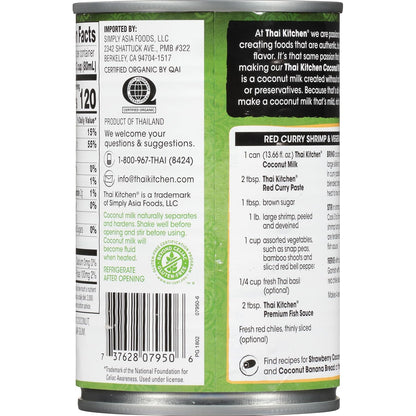 Thai Kitchen Organic Unsweetened Coconut Milk – Mindful Pantry Staple for Dairy-Free Wellness Rituals