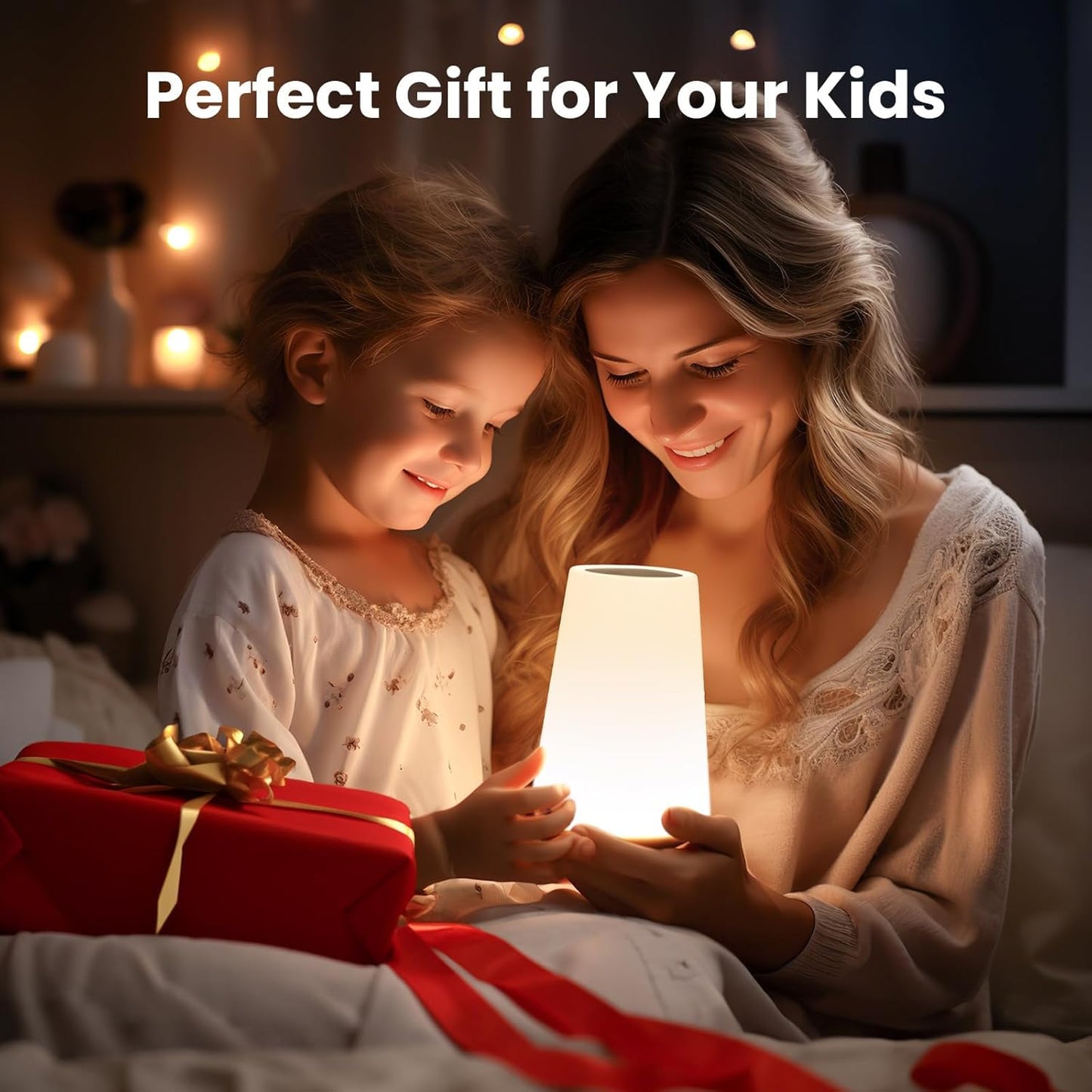 THAUSDAS Baby Night Light for Nursery – Flicker-Free LED Lamp with Timer and Touch Sensor Safe for Toddler Room and Midnight Diaper Changes
