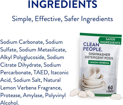 The Clean People Dishwasher Pods – Mindful Nightly Reset for Open-Concept Kitchens, Residue-Free Clean