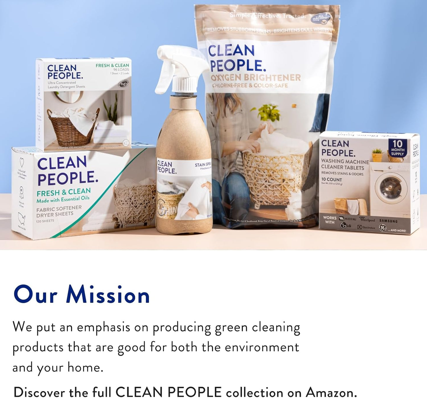 The Clean People Laundry Detergent - Fragrance Free Bed Linen Care, Ultra Concentrated for Mindful Nightly Routines