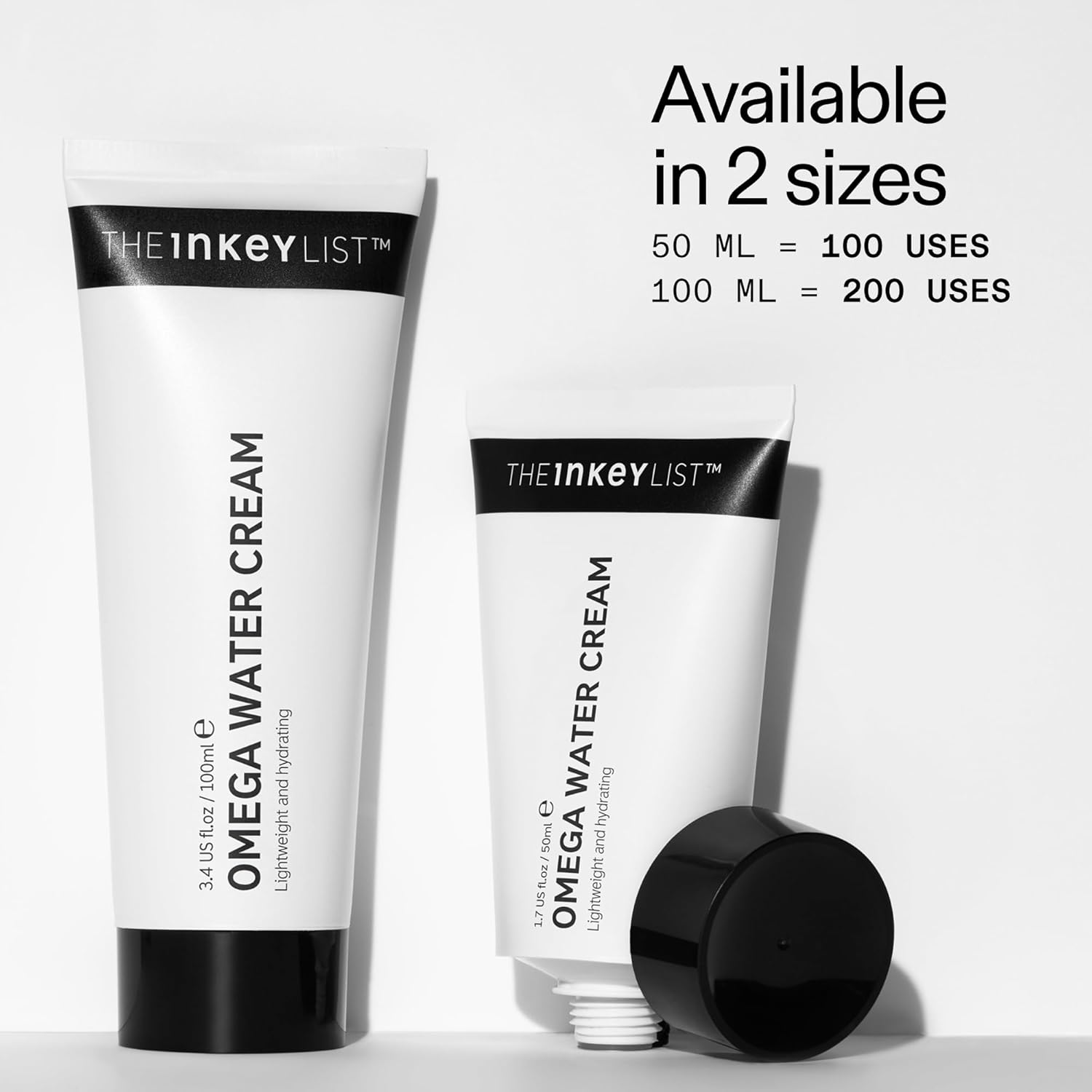 The INKEY List Omega Water Cream, Streamlined Oil-Free Gel Moisturizer for a Clean Vanity and Less-Is-More Skincare Shelf