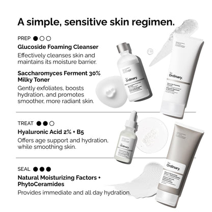 The Ordinary Glucoside Foaming Cleanser, Barrier-Supporting Wash for Evening Skincare Ritual