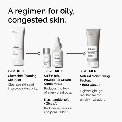 The Ordinary Sulfur 10% Powder-to-Cream Spot Treatment — Clean Single-Ingredient Pimple Rescue for an Uncluttered Shelf