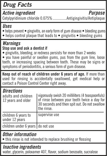 TheraBreath Plaque Control Rinse – Burn-Free Alcohol-Free Oral Care for Sensitive Mouths