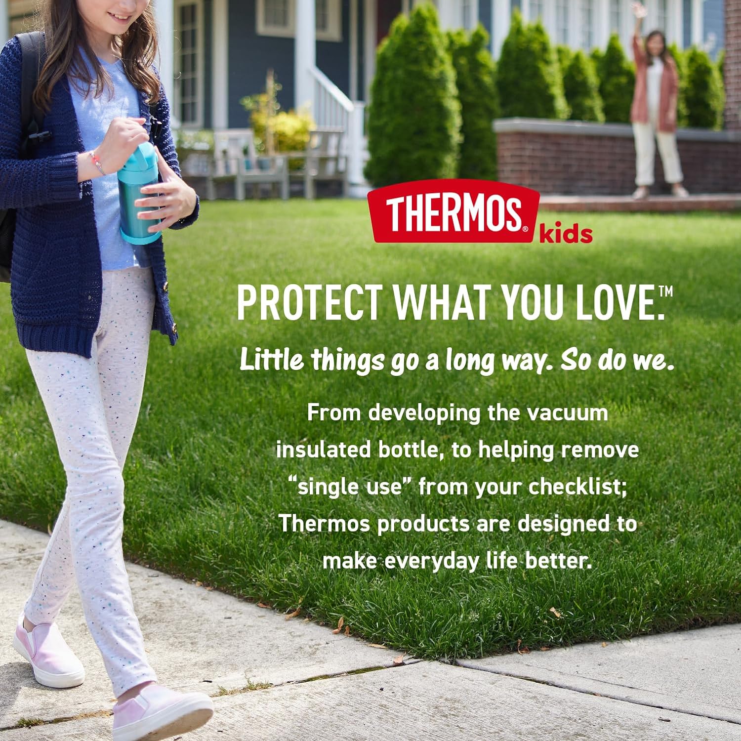 THERMOS FUNTAINER Food Jar – School Lunch Container for Kids with Foldable Spoon, 16 oz Stainless Steel