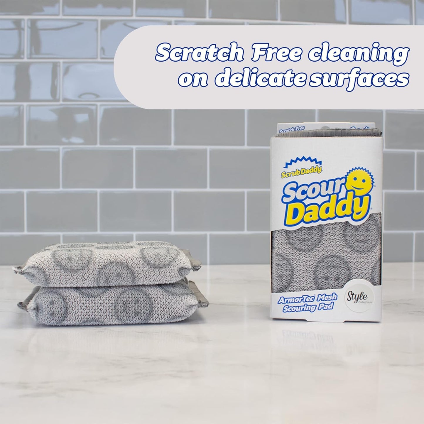 thicker and more absorbent construction compared to standard scouring pads
