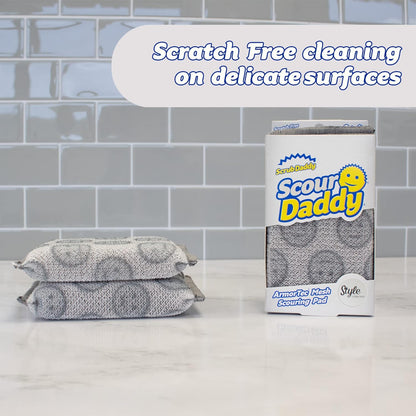 thicker and more absorbent construction compared to standard scouring pads