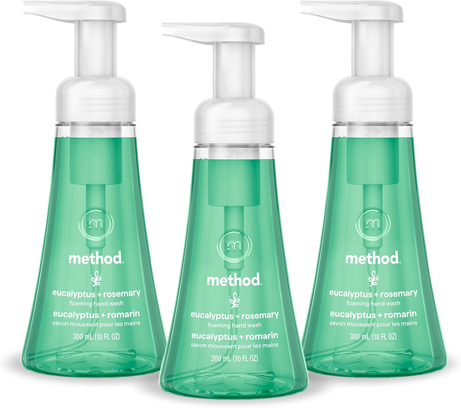 three 10 fl oz bottles in a single pack for multi-room stocking