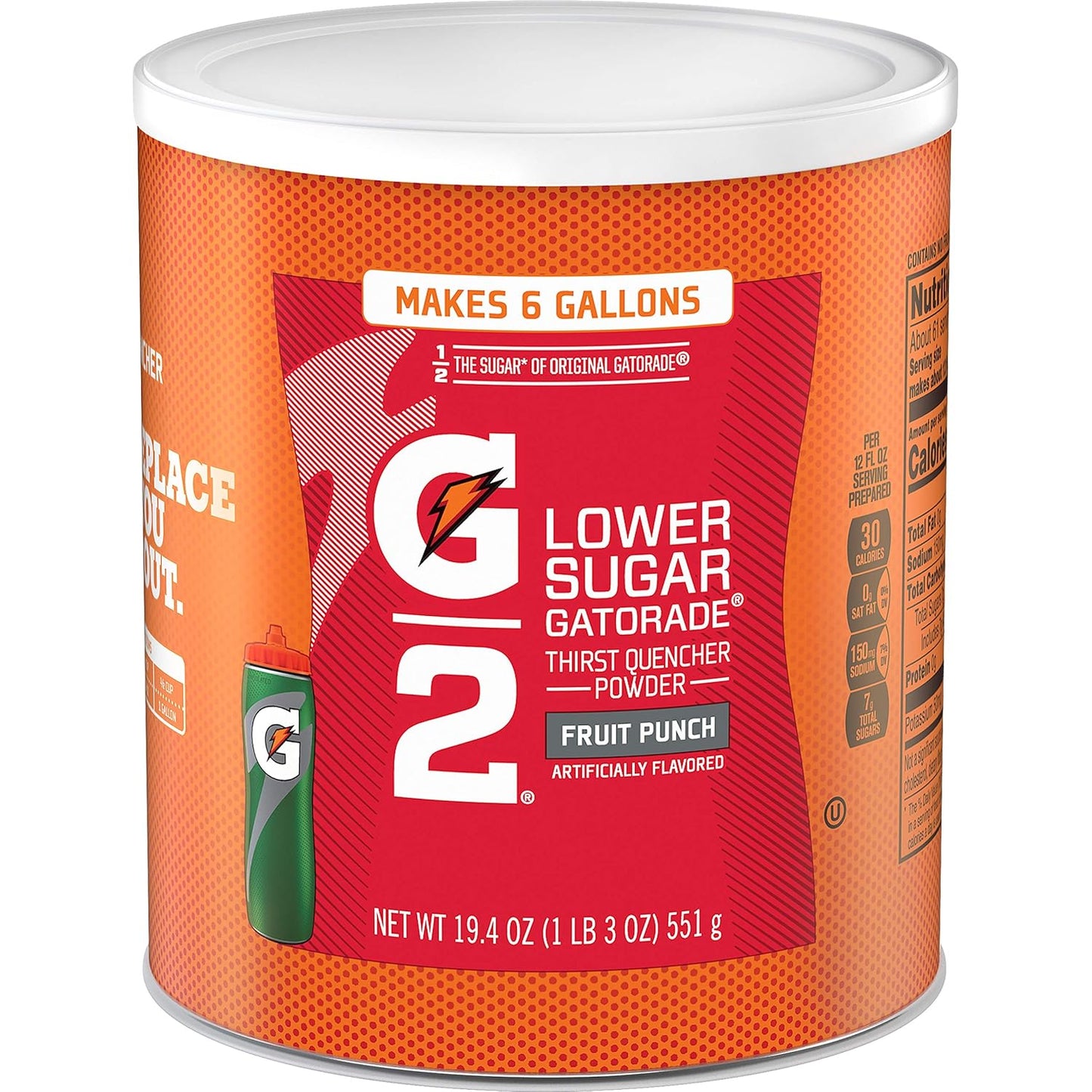 three 19.4oz canisters per pack yielding a total of 18 gallons of prepared drink