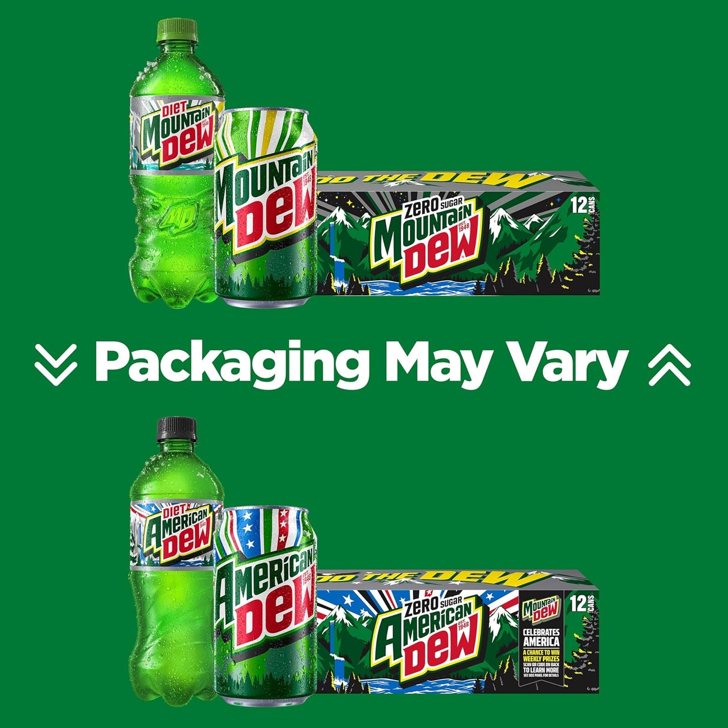 three available flavor variants: dew zero sugar, cabo citrus zero sugar, cream zero sugar