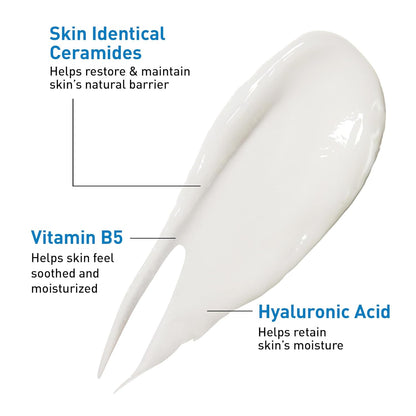three essential ceramides (1, 3, 6-ii) matching skin's natural lipid profile