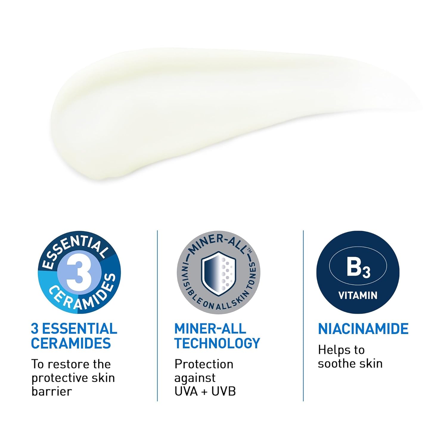 three essential ceramides (1, 3, 6-ii) to restore the skin's natural barrier